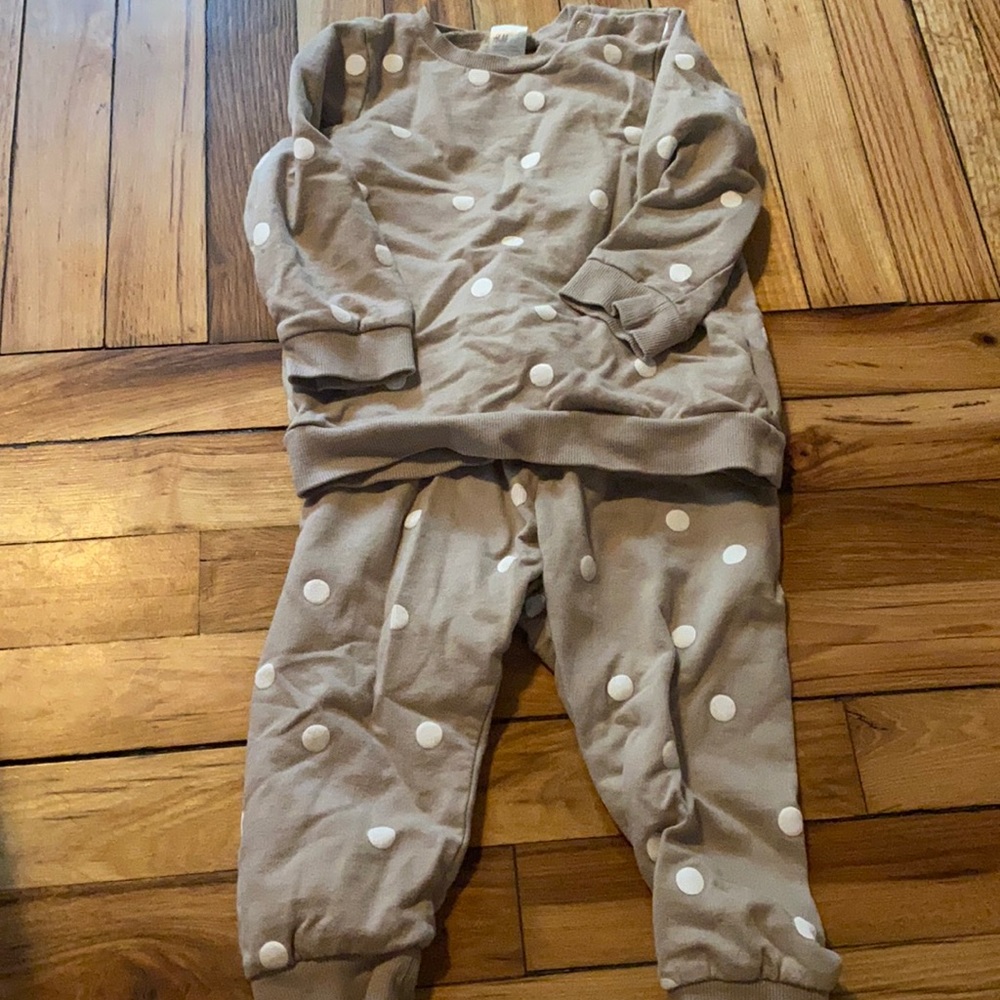 H&M Polka Dot Sweater and Jogger Set